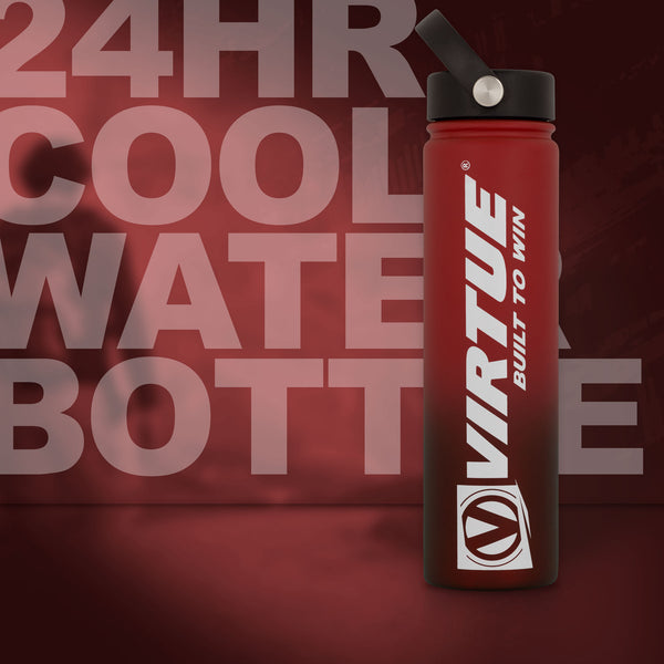 zzz - Virtue Stainless Steel 24Hr Cool Water Bottle - 710ml - Red
