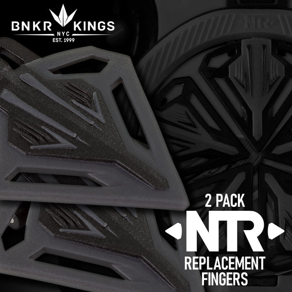 Bunkerkings NTR Replacement Fingers - CTRL/Spire III/IR/280 - Black (2-Pack)