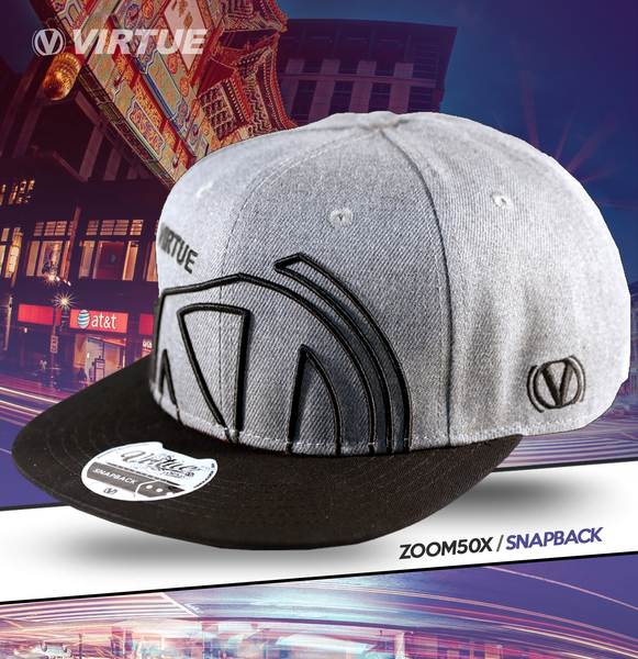 zzz - Virtue Snapback Hat - Grey - Zoom50x