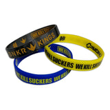 Bunkerkings Wristbands (3-Pack) - Black/Yellow/Navy