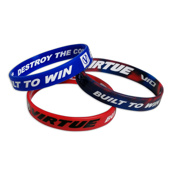 Virtue Wristbands (3-Pack) - Red/White/Blue